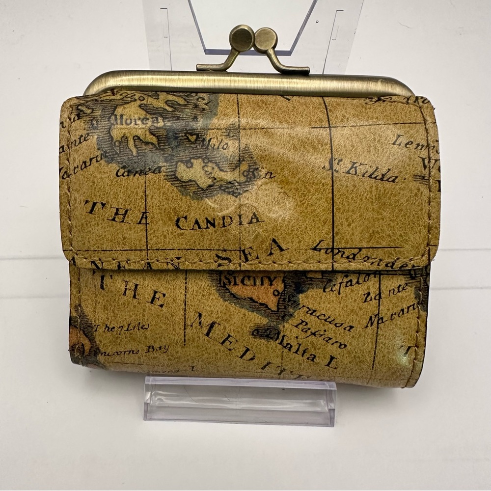 Patricia Nash Astor Wallet – Leather with European Map Print